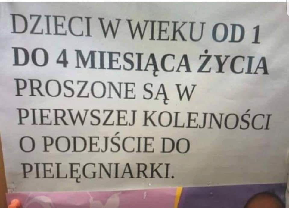 Mem kartka na drzwiach przychodni