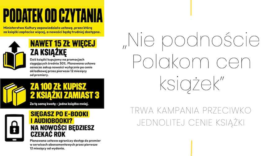 Nie podnoście Polakom cen książek